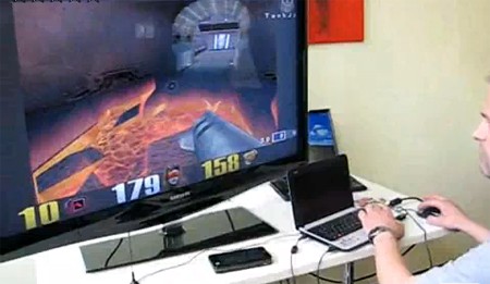 Quake III хорошо идет на нетбуке — видео